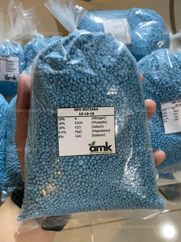 Mutiara Pupuk NPK 16 16 16 Original Kemasan Repack 1 KG (PACKING ULANG)