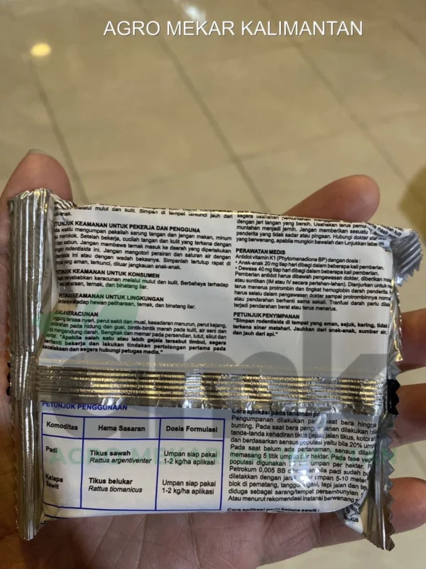 Petrokum Racun Tikus Paling Efektif Untuk Rumah dan Perkebunan 1 Box isi 10pcs 100 gr