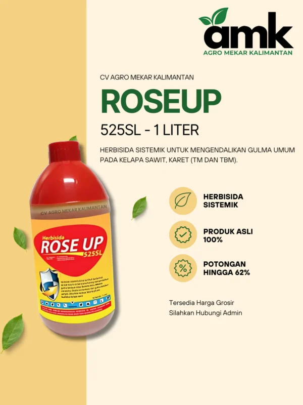 Rose Up 525SL Herbisida Sistemik Pengendali Gulma 1 Liter