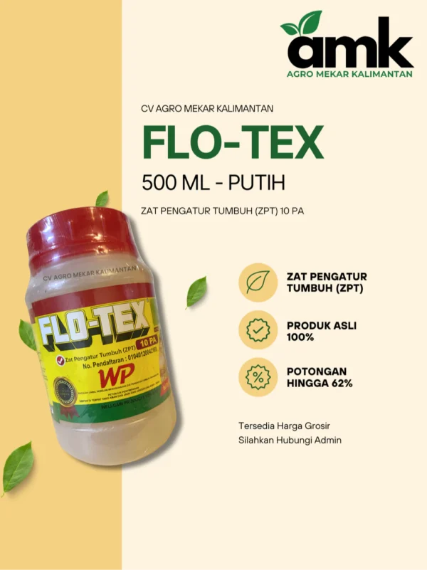 Flotex Putih ZPT Vitamin Perangsang Stimulan Karet Getah 500 mL