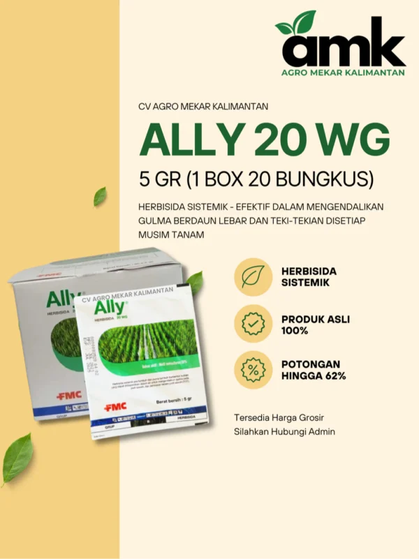 Ally Herbisida Kemasan Untuk Mengendalikan Gulma Berdaun Lebar 5 gr