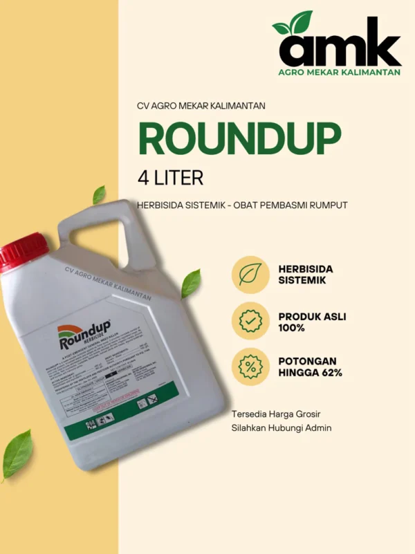 Roundup Pembasmi Rumput Liar Sangat Efektif 4 Liter