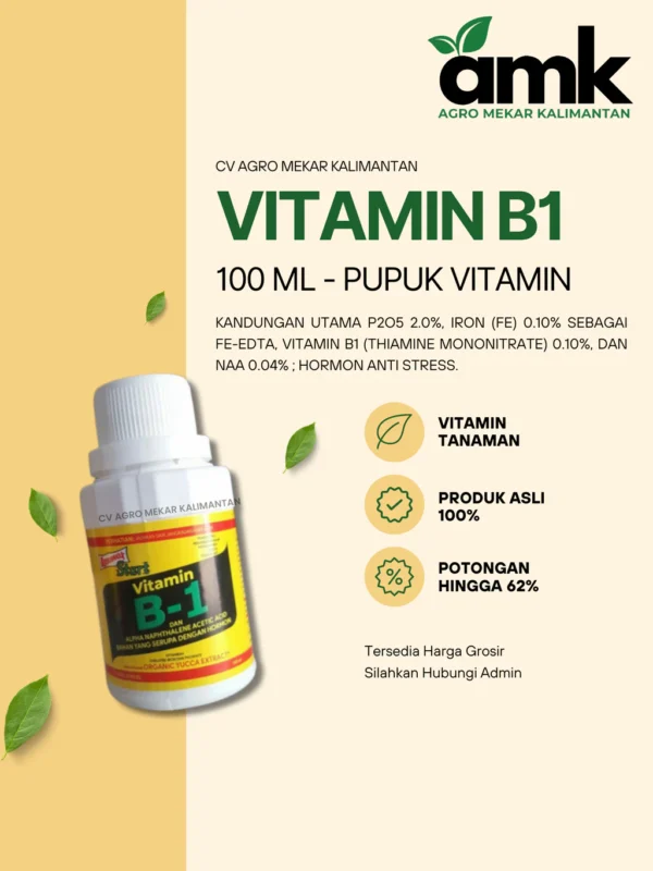 Pupuk Vitamin B1 Liquinox 100 mL Untuk Semua Jenis Tanaman