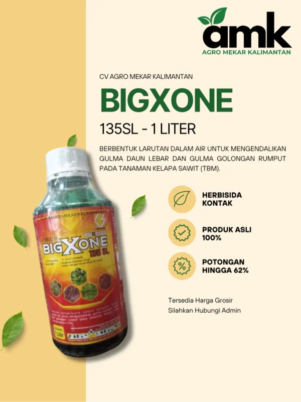 Bigxone Herbisida Kontak Pembasmi Rumput Liar 135SL 1 Liter