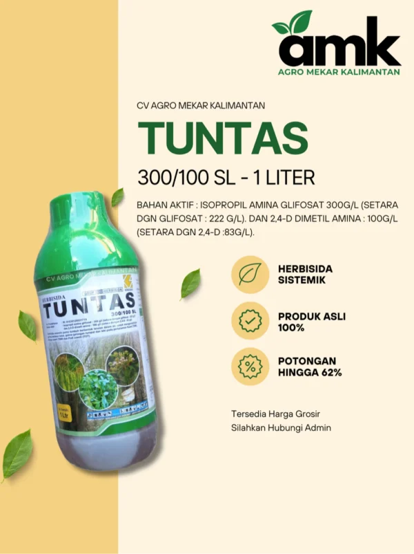 Tuntas 300/100 SL Herbisida Sistemik Kresna 1 Liter