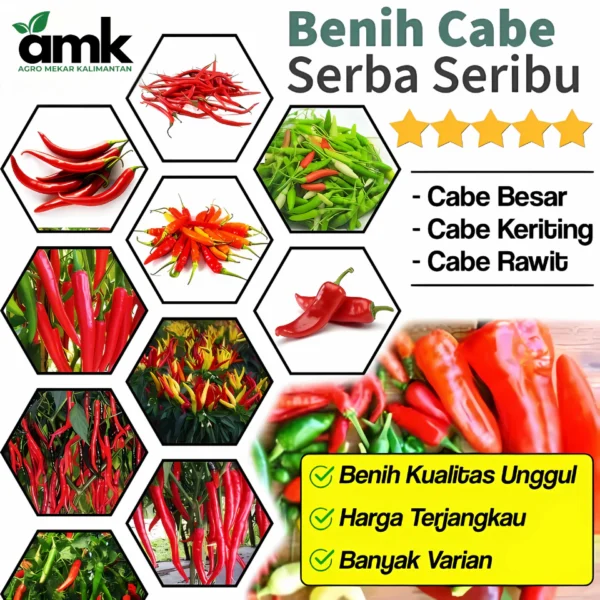 Benih Bibit Cabe Cabai Rawit Keriting dan Besar