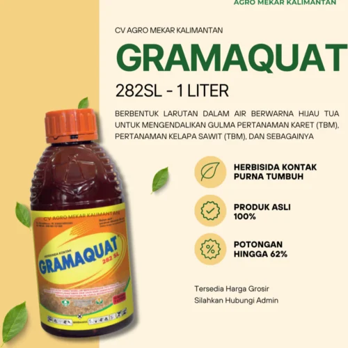Gramaquat 282SL Herbisida Obat Pembasmi Rumput Liar 1 Liter