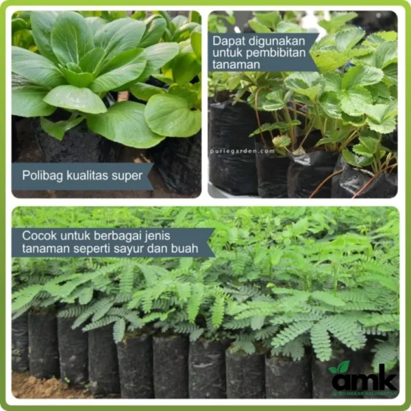 Agro Mekar Plastik Polybag Polibag Tanaman Kantong Tanaman Ecer Satuan SUPER DUPER TEBAL