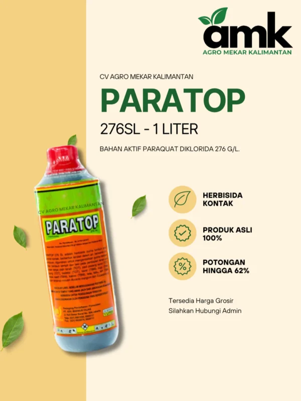 Paratop 276 SL Herbisida Kontak Pembasmi Gulma Rumput 1 Liter ORIGINAL
