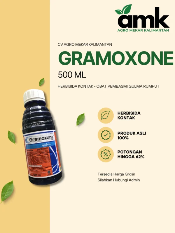Gramoxone Membasmi Gulma Rumput (Herbisida Kontak) 500 mL