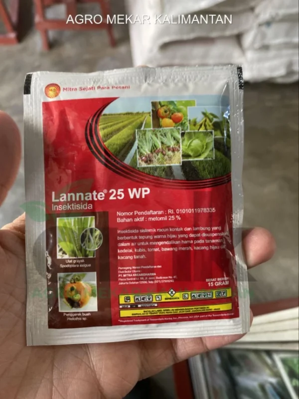 Lannate 25WP Insektisida Pengendali Hama Ulat Grayak Bawang Merah 15gr