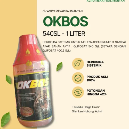 OKbos Mahakam 540SL Herbisida Sistemik Pembasmi Rumput Sampai Akar 1 Liter