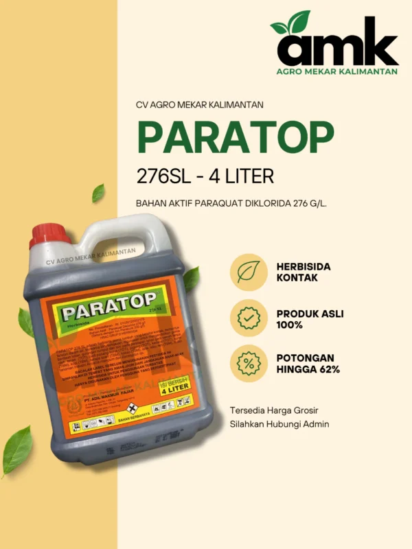 Paratop 276 SL Herbisida Kontak Pembasmi Gulma Rumput 4 Liter ORIGINAL