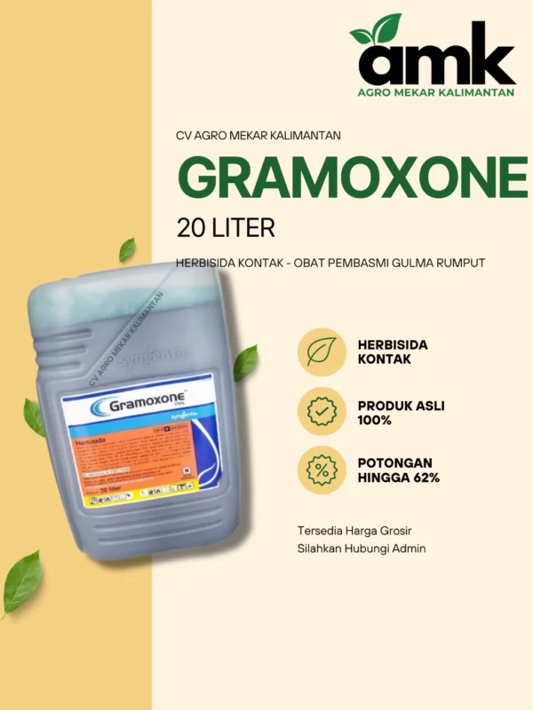 Gramoxone Membasmi Gulma Rumput (Herbisida Kontak) 20 Liter