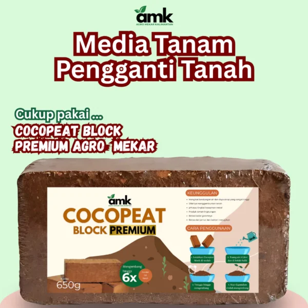 COCOPEAT Agro Mekar Media Tanam Coco Peat Mengembang 6x Dari Ukuran Semula EFEKTIF EFISIEN dan MURAH