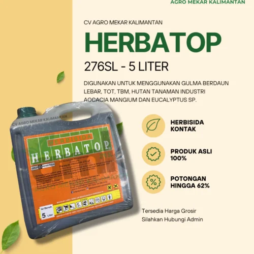 Herbatop 276SL Herbisida Kontak Pembasmi Rumput Gulma Parakuat 5 Liter ORIGINAL