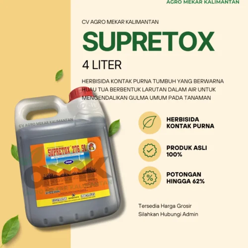Supretox Racun Rumput Gulma Kebun Sawit 4 Liter