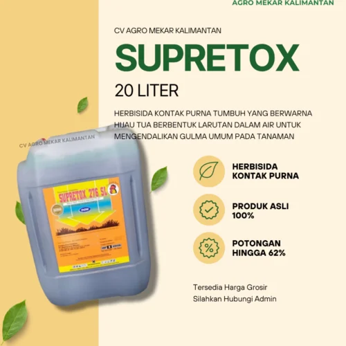 Supretox Racun Rumput Gulma Kebun Sawit 20 Liter
