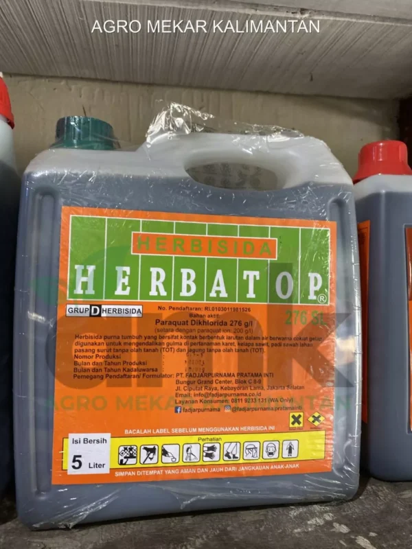 Herbatop 276SL Herbisida Kontak Pembasmi Rumput Gulma Parakuat 5 Liter ORIGINAL