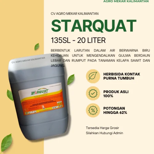 Starquat 135SL Herbisida Kontak Parakuat 20 Liter