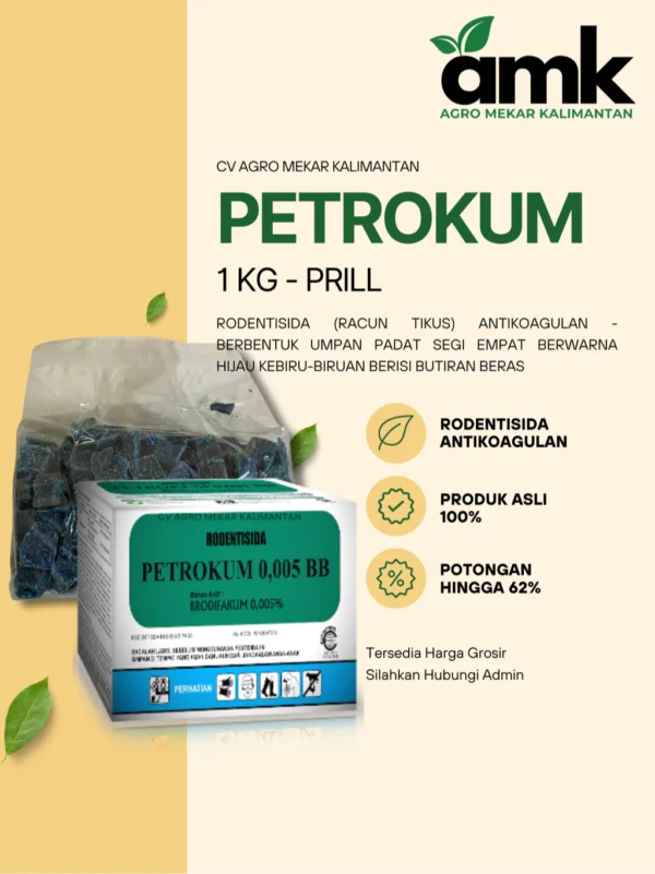 Petrokum Racun Tikus Paling Efektif Untuk Rumah dan Perkebunan 1 KG