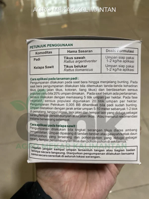 Petrokum Racun Tikus Paling Efektif Untuk Rumah dan Perkebunan 1 KG