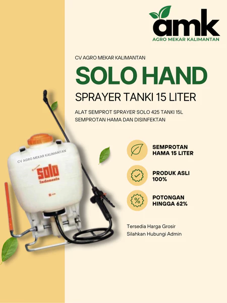 Solo Hand Sprayer Alat Semprot Kebun Manual 15 Liter