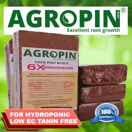 AGROPIN Media Tanam Cocopeat Mengembang 6x Dari Ukuran Semula