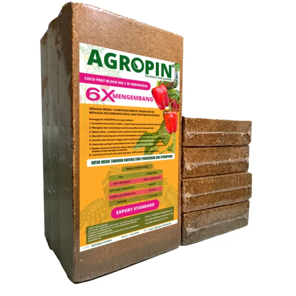 2 AGROPIN Media Tanam Cocopeat Mengembang 6x Dari Ukuran Semula