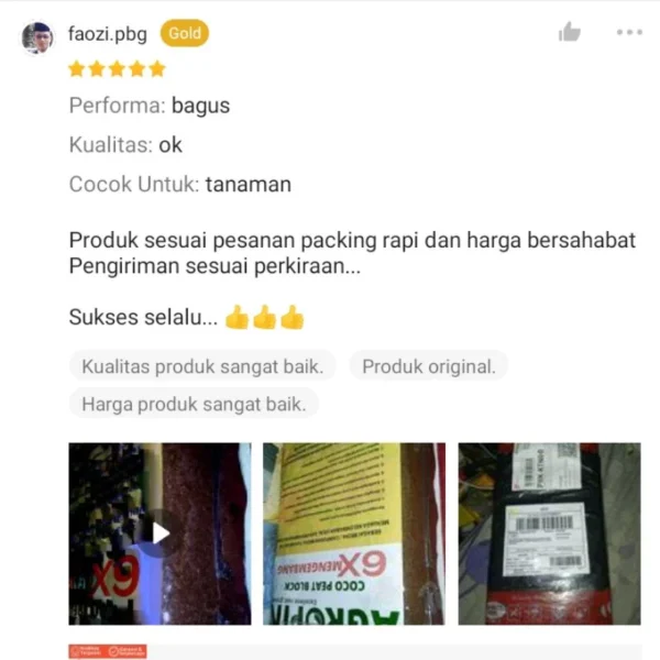 7 AGROPIN Media Tanam Cocopeat Mengembang 6x Dari Ukuran Semula