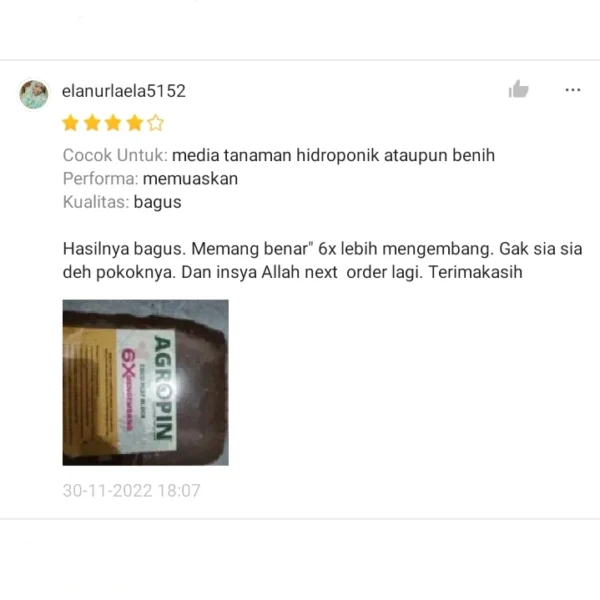 9 AGROPIN Media Tanam Cocopeat Mengembang 6x Dari Ukuran Semula